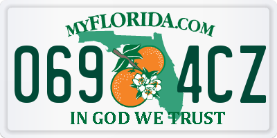 FL license plate 0694CZ