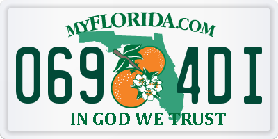 FL license plate 0694DI