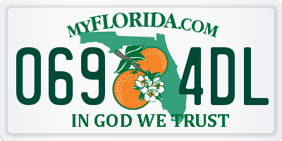 FL license plate 0694DL