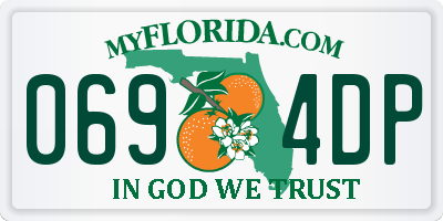 FL license plate 0694DP
