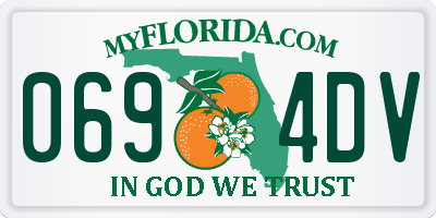FL license plate 0694DV