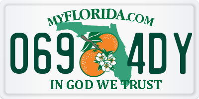 FL license plate 0694DY