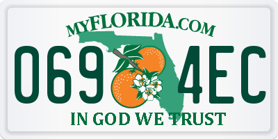 FL license plate 0694EC