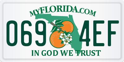 FL license plate 0694EF