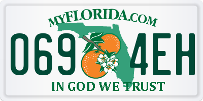 FL license plate 0694EH