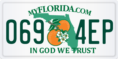 FL license plate 0694EP