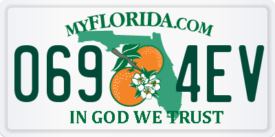 FL license plate 0694EV