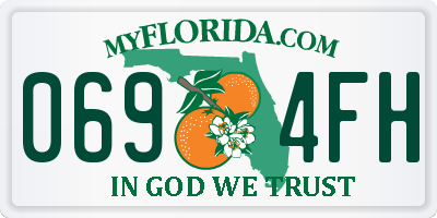 FL license plate 0694FH
