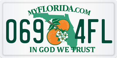 FL license plate 0694FL