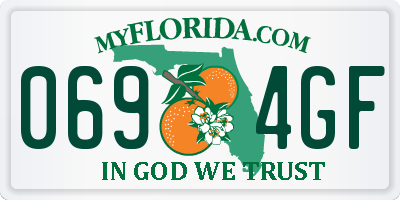 FL license plate 0694GF