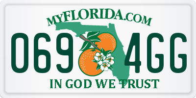 FL license plate 0694GG