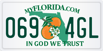 FL license plate 0694GL