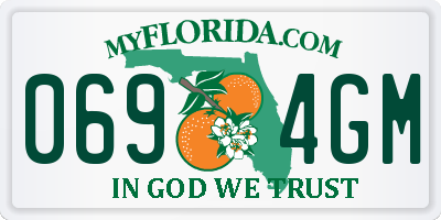 FL license plate 0694GM