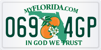 FL license plate 0694GP