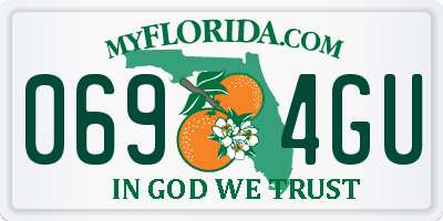 FL license plate 0694GU