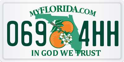 FL license plate 0694HH