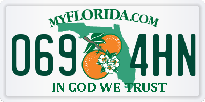 FL license plate 0694HN