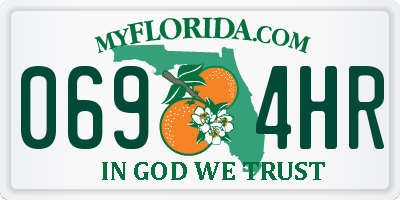 FL license plate 0694HR