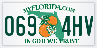 FL license plate 0694HV
