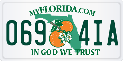 FL license plate 0694IA