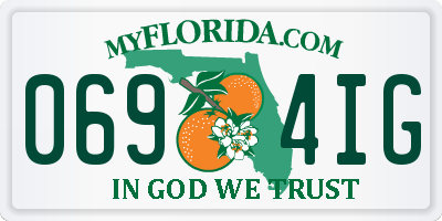 FL license plate 0694IG
