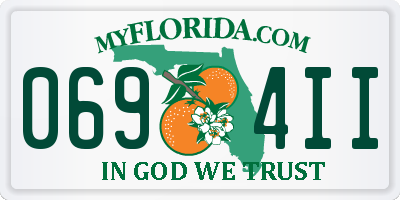 FL license plate 0694II