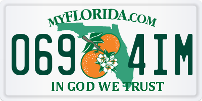 FL license plate 0694IM