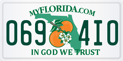FL license plate 0694IO