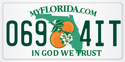 FL license plate 0694IT