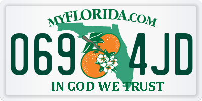FL license plate 0694JD