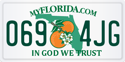FL license plate 0694JG