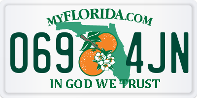 FL license plate 0694JN