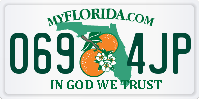 FL license plate 0694JP