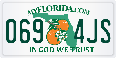 FL license plate 0694JS