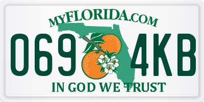 FL license plate 0694KB