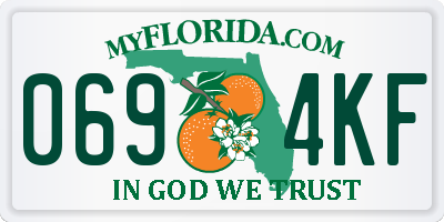 FL license plate 0694KF