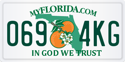 FL license plate 0694KG