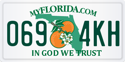 FL license plate 0694KH