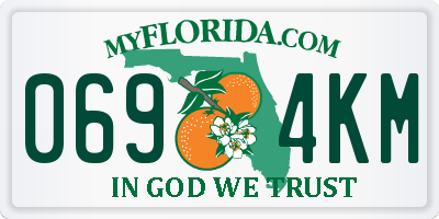 FL license plate 0694KM