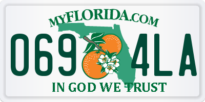 FL license plate 0694LA