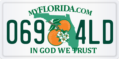 FL license plate 0694LD