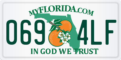 FL license plate 0694LF