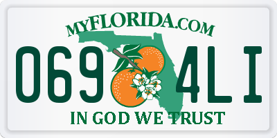 FL license plate 0694LI