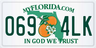 FL license plate 0694LK