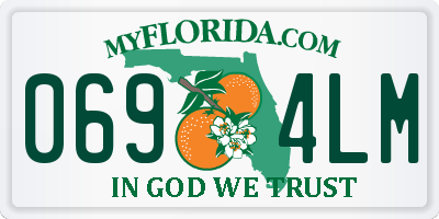 FL license plate 0694LM