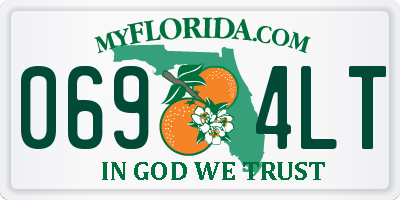 FL license plate 0694LT