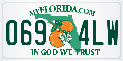 FL license plate 0694LW