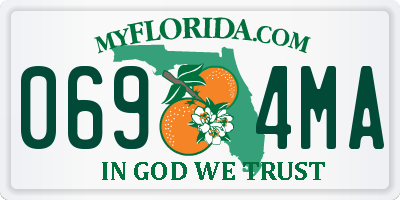 FL license plate 0694MA