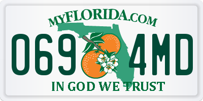 FL license plate 0694MD