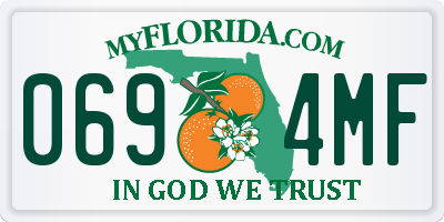 FL license plate 0694MF